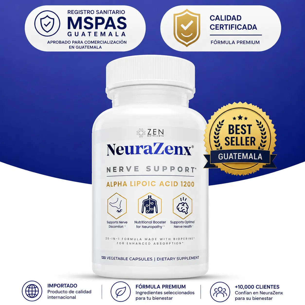 NeuraZenX® Alivia la Neuropatía desde la raíz
