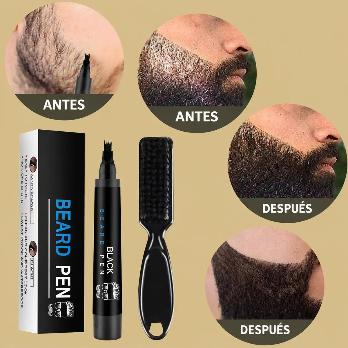 Barba más llena en minutos